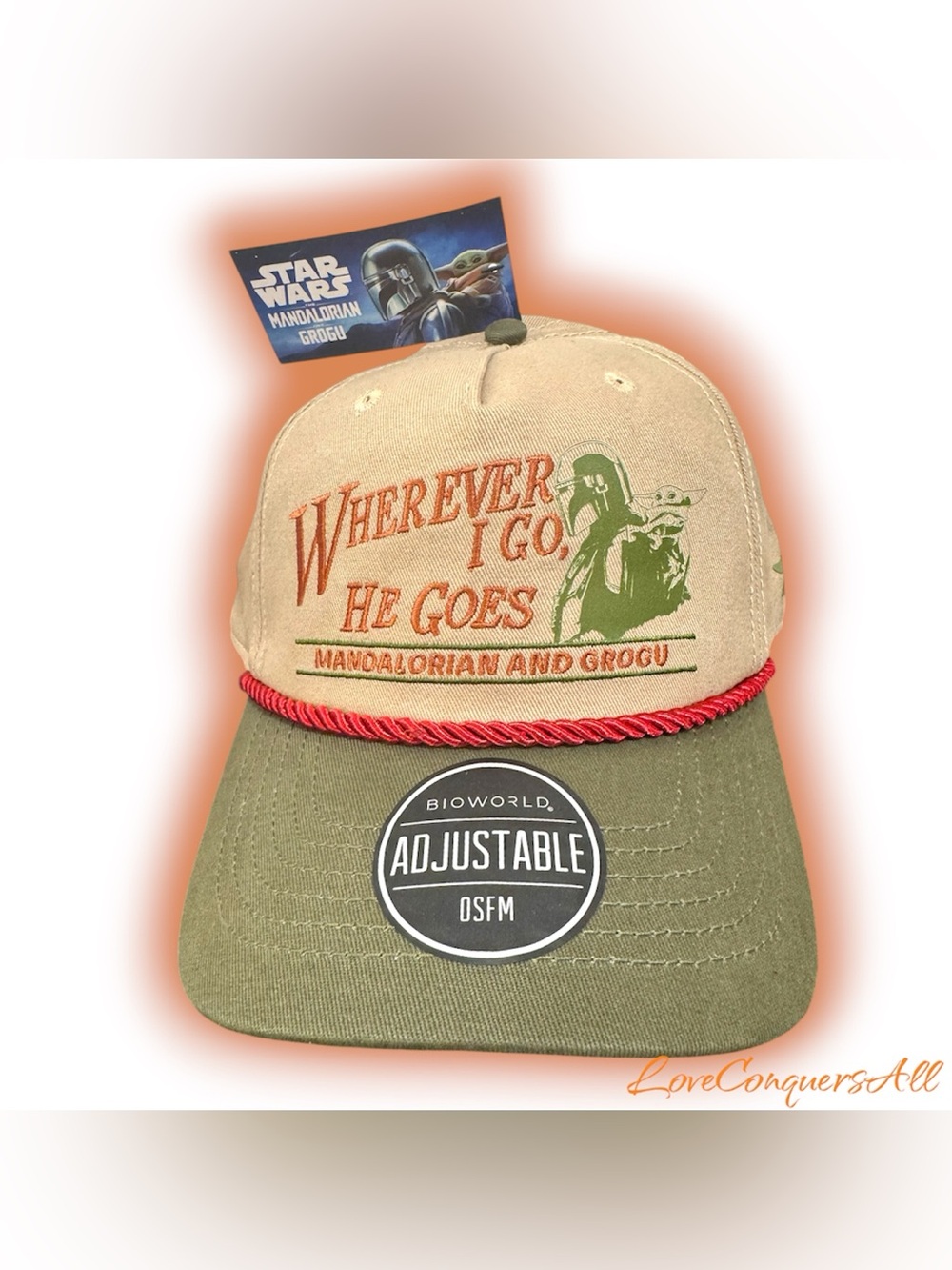 Star Wars The Mandalorian Grogu & Mandalorian Snapback Hat